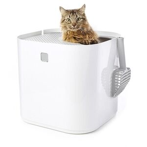 Modkat White Top Entry Cat Litter Box
